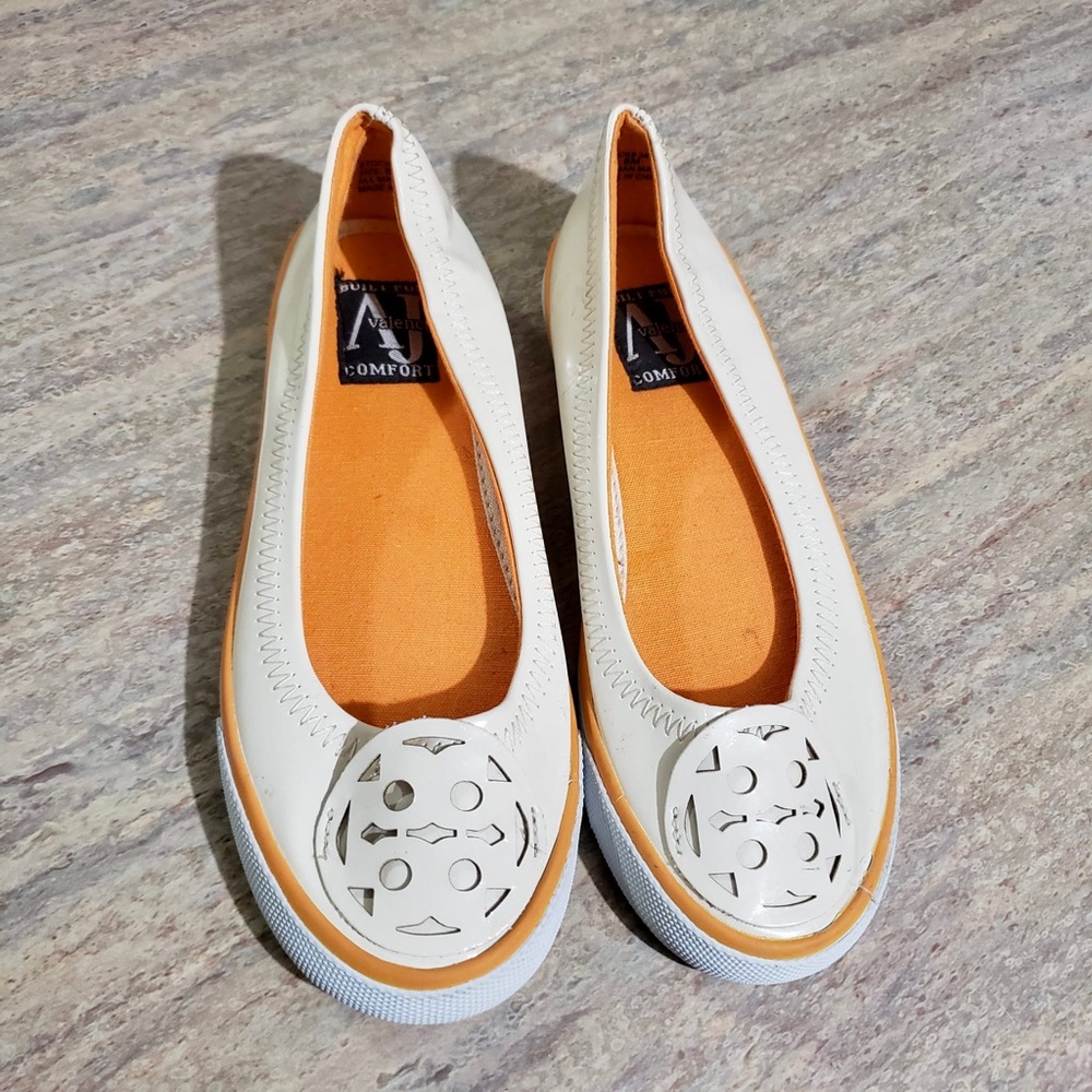 A J Valenci Comfort slip on canvas sneakers